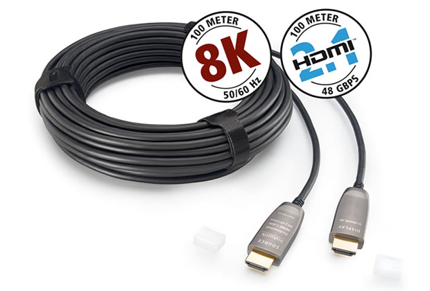 Inakustik Cable HDMI 2.1 Fibre Optique 8K Cable HDMI sur fibre optique 10m  - Hifi, Home-Cinéma, Salle de Cinéma Privée, vidéoprojecteur, Oled, Ampli,  Enceintes